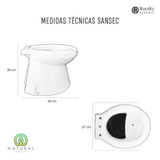 Sanitario Seco separador de líquidos y sólidos - Imagen 7