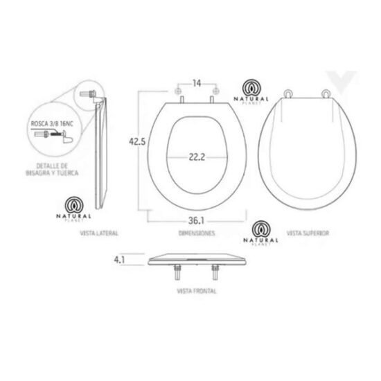 Asiento cerrado V905 - Imagen 4