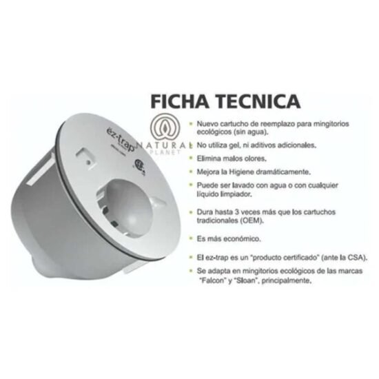 Cartucho EZ Trap para mingitorio seco - Imagen 3